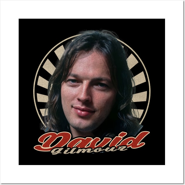 Vintage 80s David Gilmour Wall Art by Motor Ilang